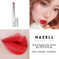 Son thỏi M.A.C Powder Kiss Velvet Blur Slim Stick 2g (Vỏ bạc)