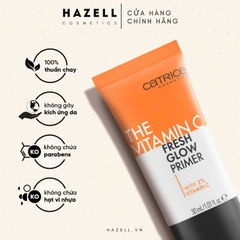 Kem lót Catrice Clean ID Vitamin C Fresh Glow Primer - HÀNG NHẬP KHẨU