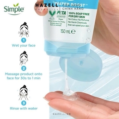Gel rửa mặt Simple Water Boost Micellar Facial Gel Wash 150ml