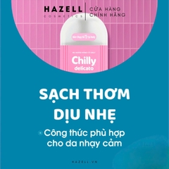 Set Chilly Dung Dịch Vệ Sinh Phụ Nữ Protect Kháng Khuẩn 200ml + Nước Giặt Đồ Lót  300ml