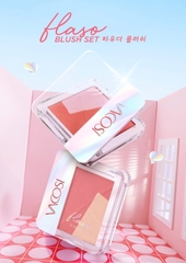 Phấn má hồng + bắt sáng VACOSI Flaso Blush Set VP12 8.3g - HNK