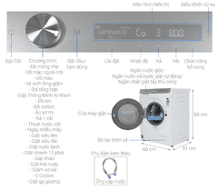 Máy giặt Samsung AI Ecobubble Inverter 12 kg WW12CGP44DSHSV