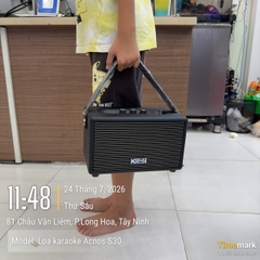 Loa Acnos S30, 30W RMS, Echo, Delay, Reverb, FBX chống hú, Bluetooth 5.0, USB Type A, jack 3.5 mm, USB C