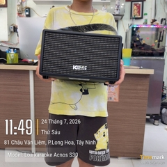 Loa Acnos S30, 30W RMS, Echo, Delay, Reverb, FBX chống hú, Bluetooth 5.0, USB Type A, jack 3.5 mm, USB C