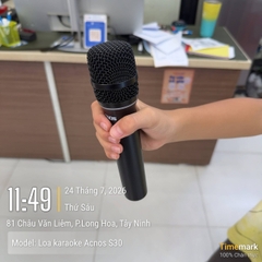 Loa Acnos S30, 30W RMS, Echo, Delay, Reverb, FBX chống hú, Bluetooth 5.0, USB Type A, jack 3.5 mm, USB C