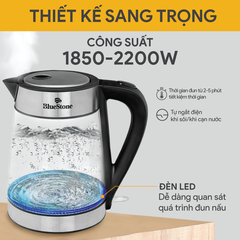 Ấm Đun Siêu Tốc BlueStone KTB-3426 1.7 Lít 1850-2200W