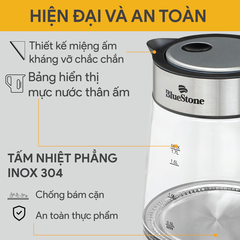 Ấm Đun Siêu Tốc BlueStone KTB-3426 1.7 Lít 1850-2200W