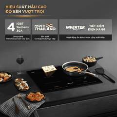[MADE IN THAILAND] Bếp Từ Đôi BlueStone ICB-6949 5200W - Miễn phí lắp đặt, cắt đá