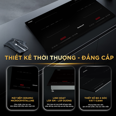 [MADE IN THAILAND] Bếp Từ Đôi BlueStone ICB-6949 5200W - Miễn phí lắp đặt, cắt đá