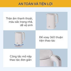 Ấm Đun Siêu Tốc BlueStone KTB-3457 1.5 Lít 1800W