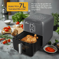Nồi Chiên Không Dầu BlueStone AFB-5858 7 Lít 1800W