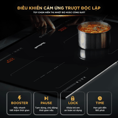 [MADE IN THAILAND] Bếp Từ Đôi BlueStone ICB-6949 5200W - Miễn phí lắp đặt, cắt đá