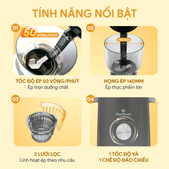 Máy Ép Chậm BlueStone SJB-6553 150W