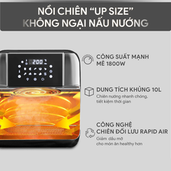 Nồi Chiên Không Dầu BlueStone AFB-5888 10 Lít 1800W