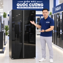 Tủ lạnh Side By Side AQUA Inverter 646 lít AQR-S682XA(GB) | Tây Ninh