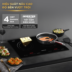 Bếp Từ Đôi BlueStone ICB-6825 5000W - Miễn phí lắp đặt, cắt đá
