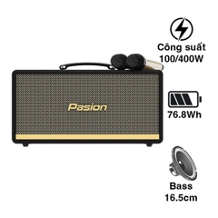 Loa karaoke Paramax Pasion 2 công suất 100W Bluetooth 5.0
