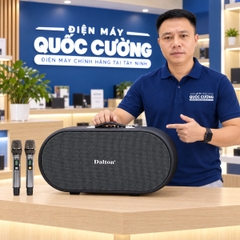 Loa karaoke xách tay Dalton K210C Bass đôi 25cm 900W Karaoke Bluetooth