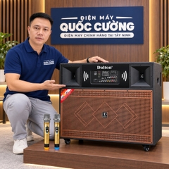 Loa kéo điện Dalton TS-15A6000 Bass đôi 40cm 2200W Karaoke Bluetooth