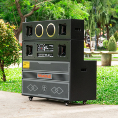 Loa Kéo Bình & Điện Nanomax Pro-215B Bass Đôi 40cm 2200w