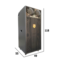 Loa kéo BEST B-8400 2000W, 2 bass 40 cm