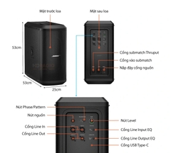Loa Sub Bose F1 công suất 1000W 2 Bass 25cm
