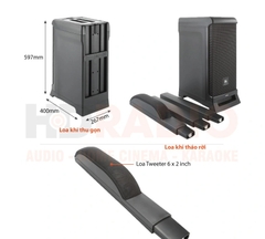 Loa JBL IRX ONE công suất 1300W Mixer 3 kênh