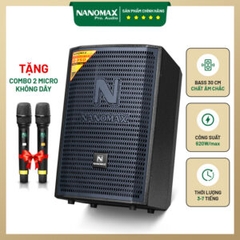 Loa Karaoke Nanomax Q-350 Bass 30cm 620w Karaoke Bluetooth