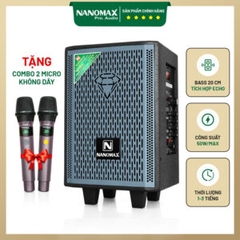 Loa Karaoke Nanomax S-100 Bass 20cm 50w