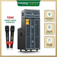 Loa Kéo Nanomax Pro-12D Bass Đôi 30cm 2000w