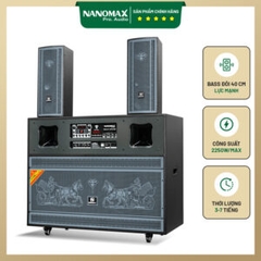 Loa Kéo Bình & Điện Nanomax Pro-216N Bass Đôi 40cm 2250w