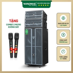 Loa Kéo Nanomax Pro-218d Bass Đôi 50cm 3000w