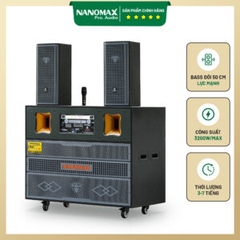 Loa Kéo Bình & Điện Nanomax Pro-500A Bass Đôi 50cm 3200w