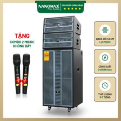 Loa Kéo Nanomax Pro-555b Bass Đôi 40cm 2400w