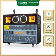 Loa Kéo Bình & Điện Nanomax Pro-903N Bass Đôi 40cm 2200w