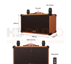 Loa karaoke Sumico BT-S65 công suất 150W bass 16cm