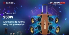 Loa karaoke Sumico Hexagon Plus bass 16.5cm công suất 250W