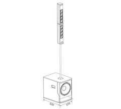 Loa Cột Sumico Eurotech 1243ST bass 30 công suất 800W