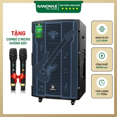 Loa Kéo Nanomax A-500 Bass 50cm 980W Max Karaoke Bluetooth