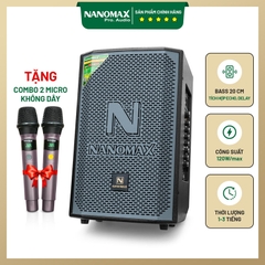 Loa Karaoke Nanomax NK-200 Bass 20cm 120W Max Karaoke Bluetooth