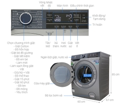 Máy giặt Electrolux Inverter 9,5 kg EWF9523ADSA