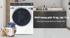 Máy giặt sấy Electrolux UltimateCare 500 Inverter 11 kg EWW1123P5WC
