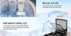 Máy giặt cửa trên Sharp 12 kg ES-TN121EN-DG