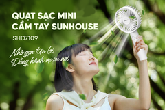 Quạt mini cầm tay Sunhouse SHD7109