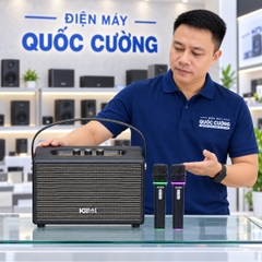 Loa karaoke xách tay SONCAMEDIA S60 60W kèm 2 micro