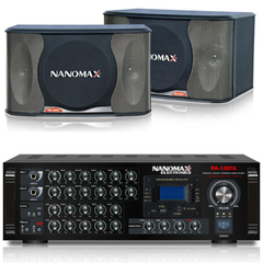 Dàn máy karaoke Nanomax ( Ampli PA1209, Loa BK100 )