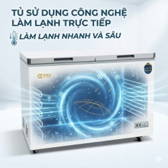 Tủ đông 2 ngăn Oucboll BCD-268 - 268 lít