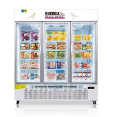 Tủ đông đứng 3 cánh kính 1m8 Oucboll LD-1800F - 1276 lít