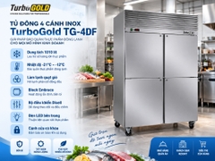 Tủ đông 4 cánh inox TurboGold TG-4DF