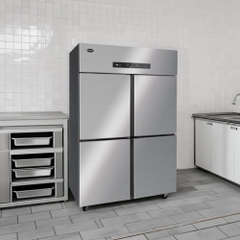 Tủ đông mát 4 cánh inox Oucboll BCD-1200 - 780 lít